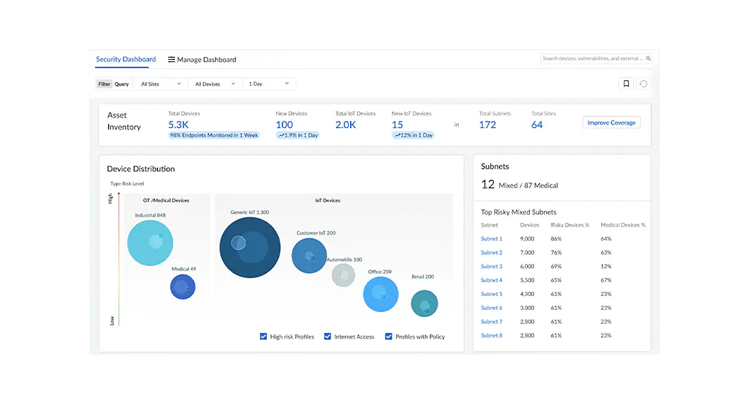 모든 디바이스를 신속하게 검색하고 평가
