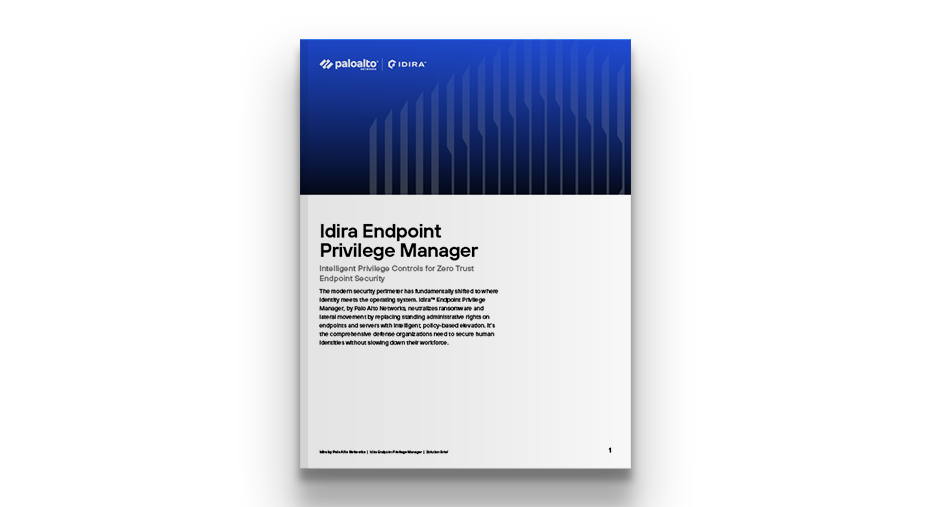 Idira Endpoint Privilege Manager 솔루션 개요