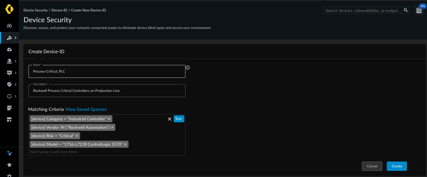 OT 고급 디바이스 ID
