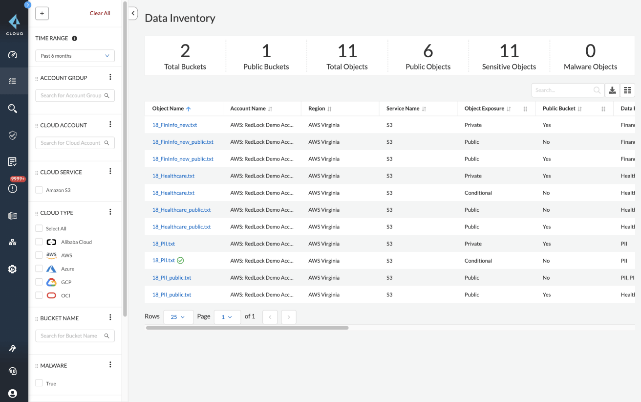 정책 및 패턴 스크린샷