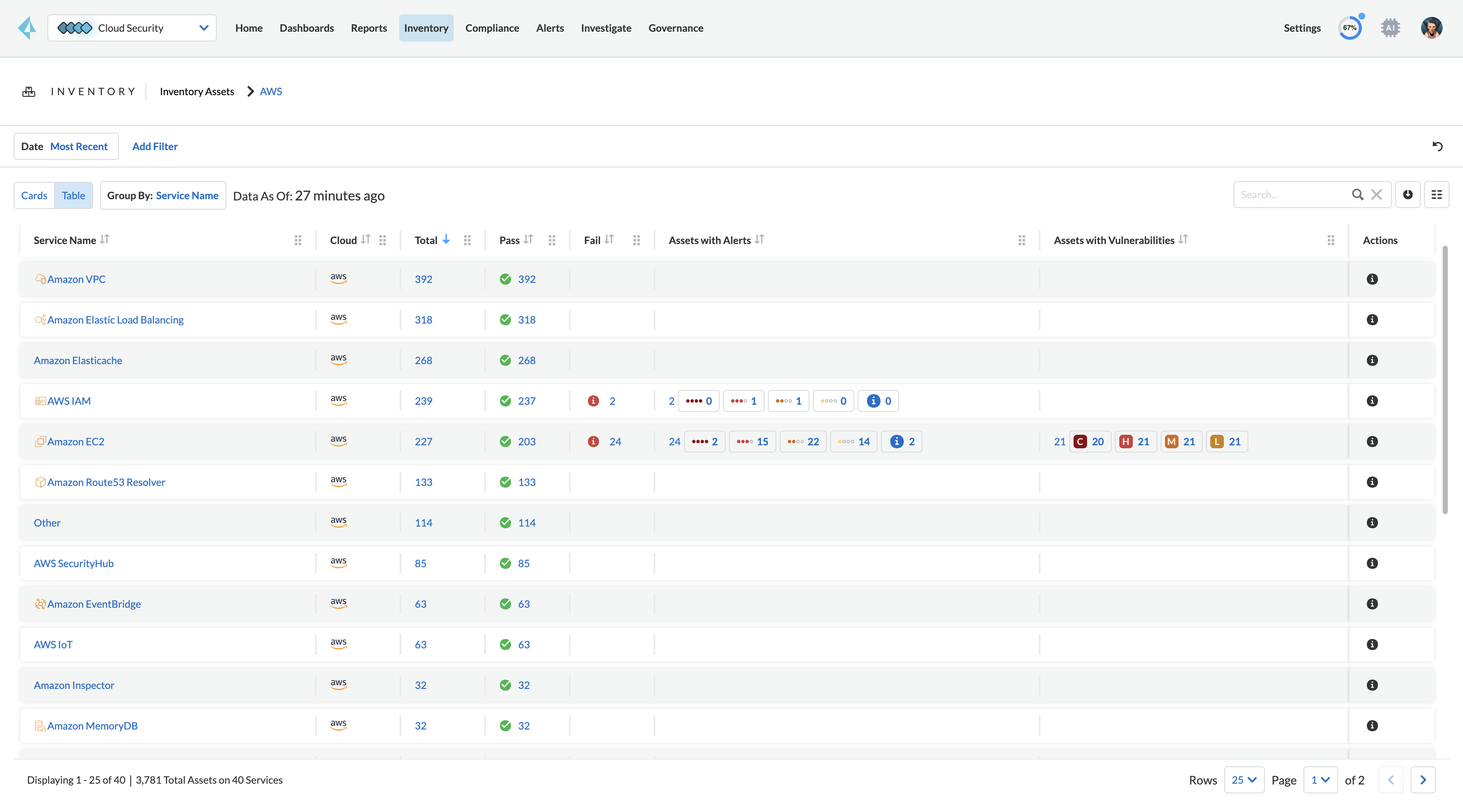  클라우드 자산 인벤토리