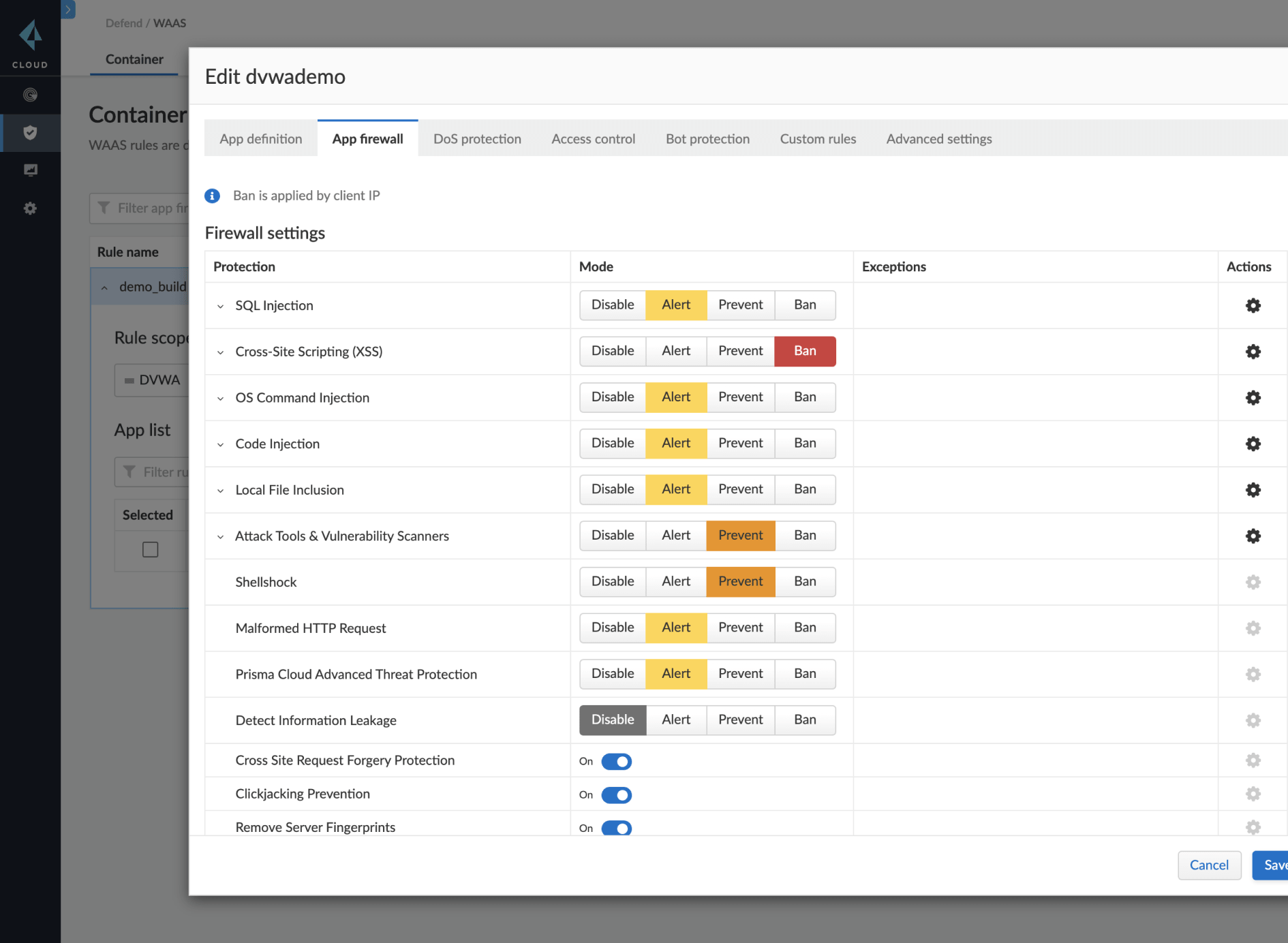 OWASP 상위 10 보호