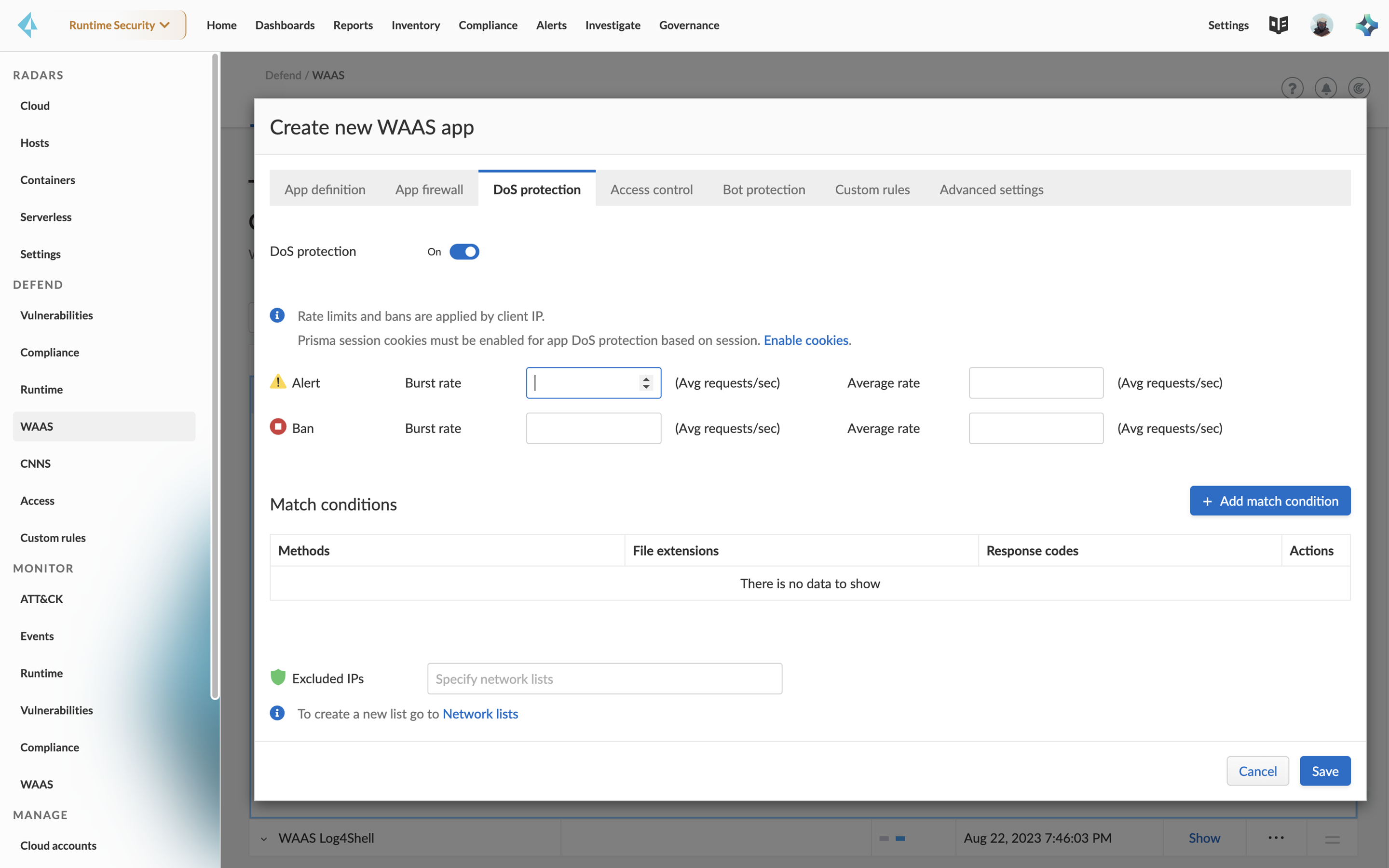 DoS(Denial-of-Service) 방어