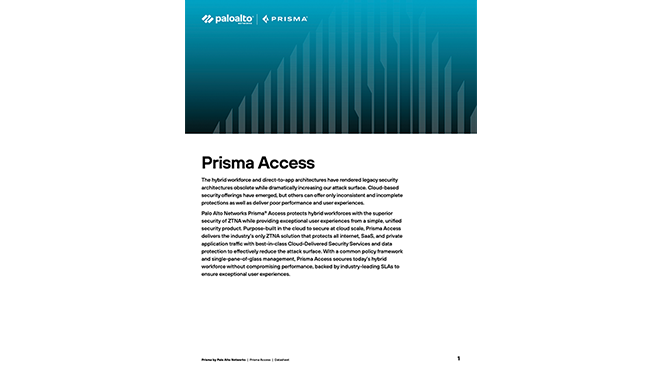 Prisma Access 데이터시트